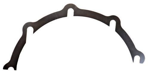 Mahindra 0.2 mm end reduction shim E006505691D1 for front axle hub housing, used in RH and LH hub assemblies to set wheel hub/spindle endplay on Mahindra 25, 35, 3500, 3600 and 4500 Series 4WD tractors including models 4025, 3535, 4035, 4535, 5035, 3540, 3550, 3640, 3650, 4540 and 4550.