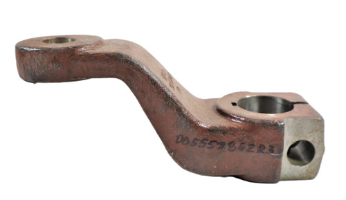 Mahindra arm steering knuckle L.H. 005552862R3 is the left-hand steering knuckle arm used in the power steering knuckles, arms and tie rod assemblies on C27, C35, 4505, C4005 and 5005 tractors, transmitting motion from the steering linkage to the front wheels. On older 485 DI and 575 DI tractors, the corresponding left-hand steering knuckle arm is listed as 005552862R2 in the power steering linkage group and is referenced as an alternate part number for this application.