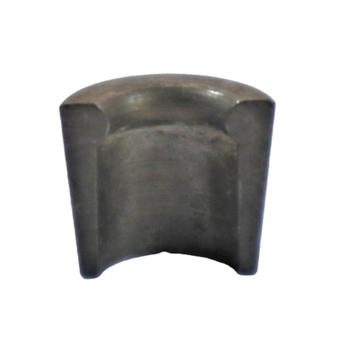 Mahindra valve spring retaining lock 005556428R1, interchangeable with 000704443R1, used as the valve spring keeper in the cylinder head valve train on Mahindra 3505, E350, C27, C35, 3325, 3525, 4505, C4005, 475 DI, 485 DI, 5005 and 575 DI tractor engines.