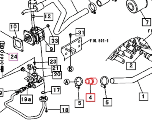 HYDRAULIC HOSE FOR MAHINDRA TRACTOR (19942525000) Bill's Tractor