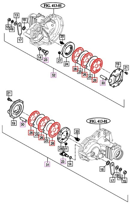 MAHINDRA PARTS 2538 REAR AXLE AND BRAKES Bill's Tractor