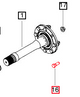 REAR WHEEL BOLT (HEX M18X1.5X50X10.9) FOR MAHINDRA TRACTOR (008007983B1)