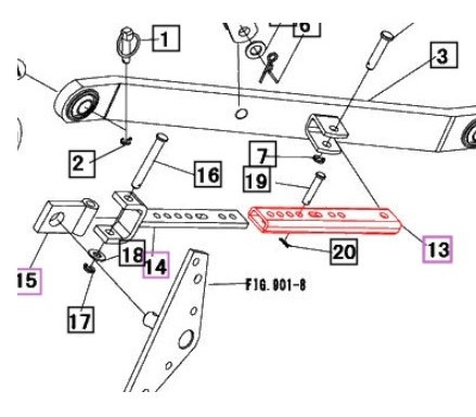 REAR STABILIZER FOR MAHINDRA TRACTOR (19573021000)