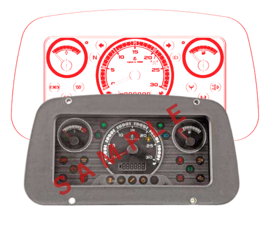 Mahindra Instrument Cluster E007702508C91 – 5545 4WD T4 Synchro 5500 Series