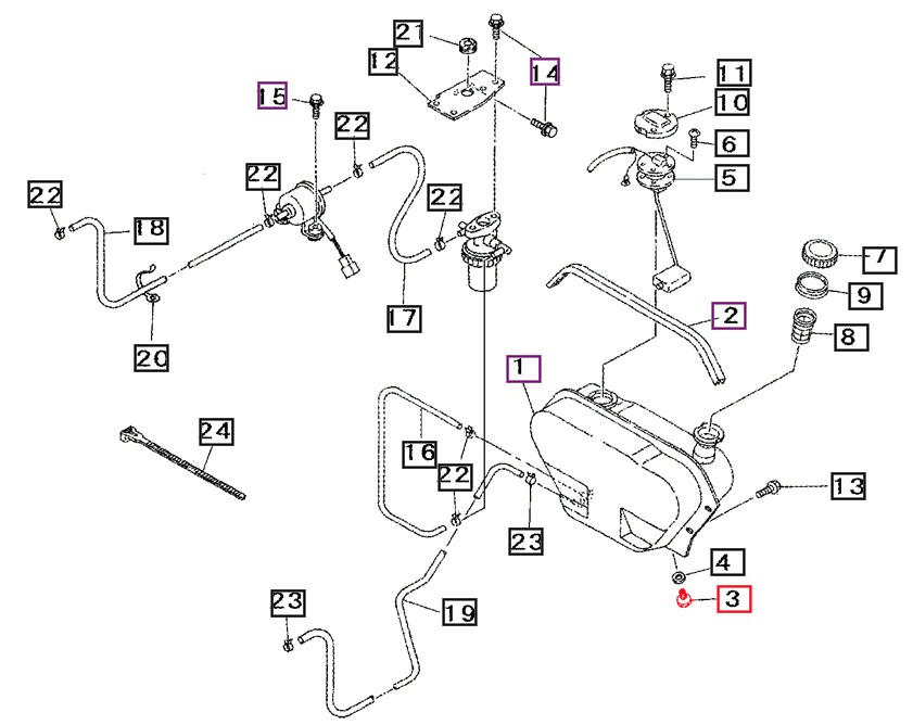 DRAIN PLUG USED ON FRONT AXLE & FUEL TANK FOR MAHINDRA TRACTOR