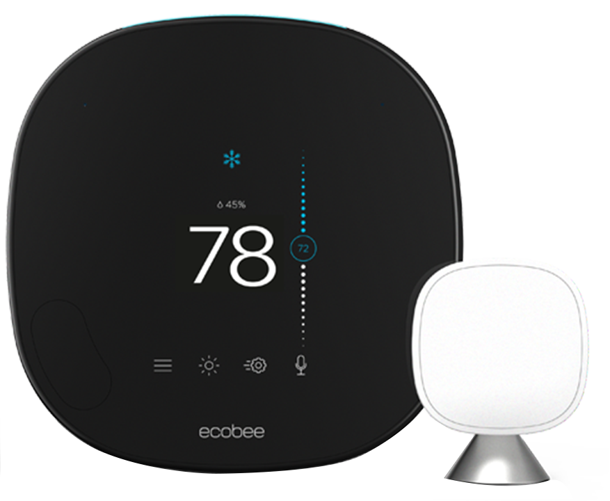ecobee-w-vc-thermostat-cooling78-crop.png ecobee3 smart thermostat set to 78 cooling