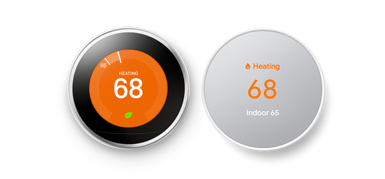Google Nest learning thermostat and Nest thermostat 