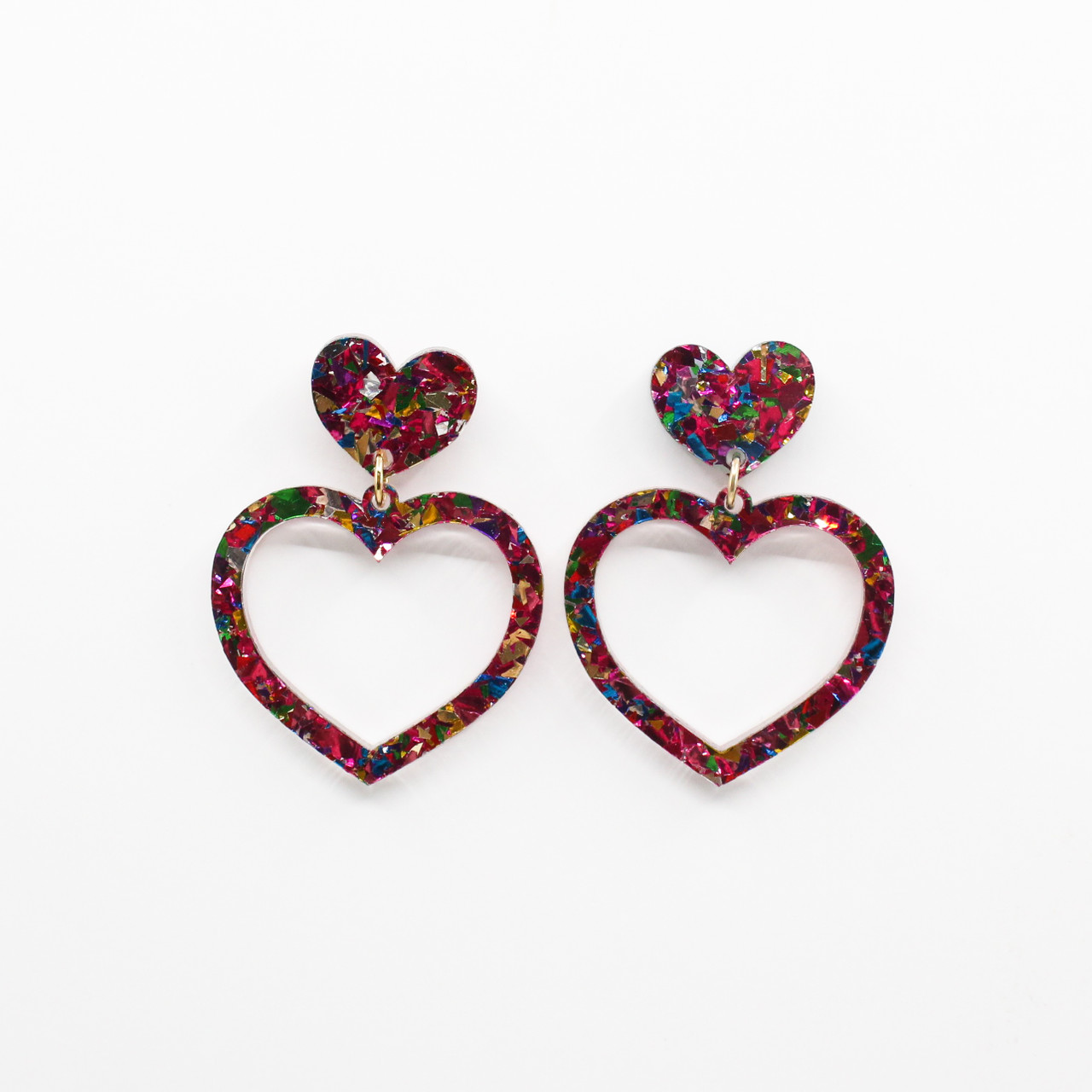 Haus of Dizzy Jasmine Small Barbie Heart Earrings - Art Gallery of New ...