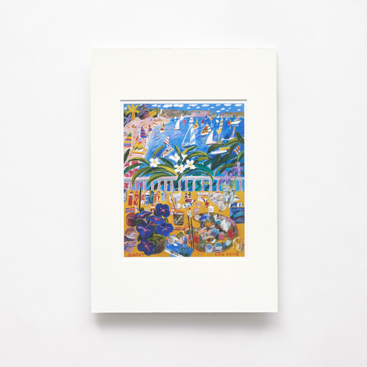 SUNDAY WORKS アートプリント Ken Done Sunday A3 Mounted Print - Art Gallery of New South Wales