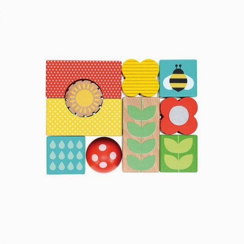 Busy Garden Wooden Sensory Blocks