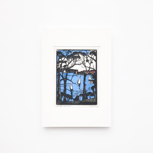 Margaret Preston Sydney Heads Mounted Print