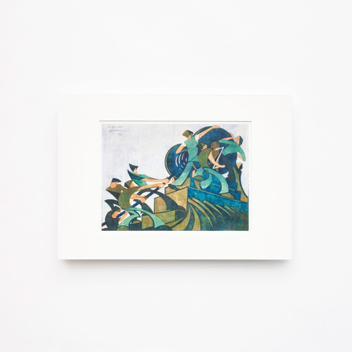 Sybil Andrews The Giant Cable Mounted Print