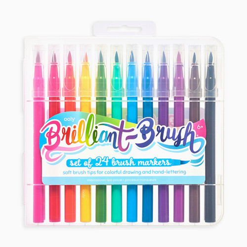 Ooly Brilliant Brush Marker Set of 24