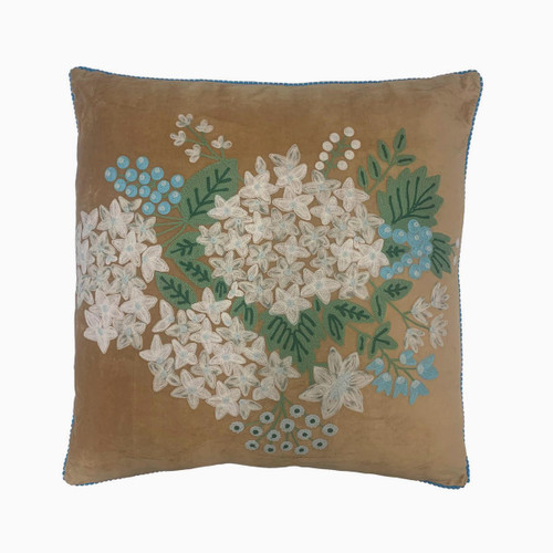 Caramel Hydrangea Cushion