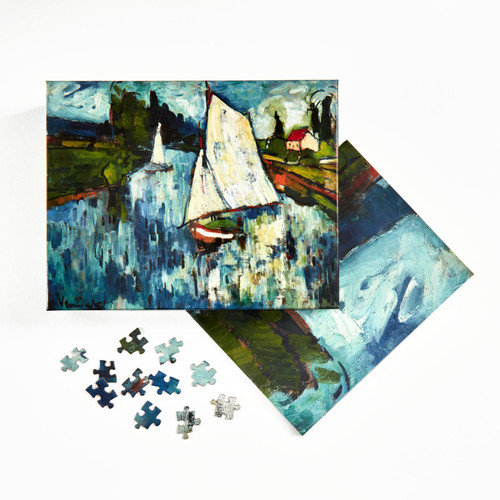 Maurice de Vlaminck, Sailing Boats at Chatou jigsaw puzzle