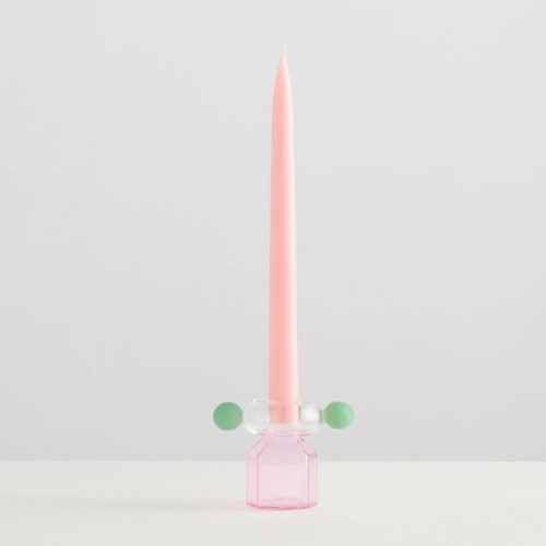 Maison Balzac Pink Deco Candle Holder