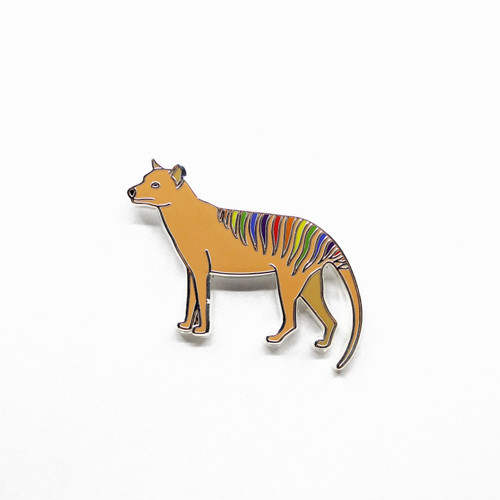 Rainbow Thylacine Pin