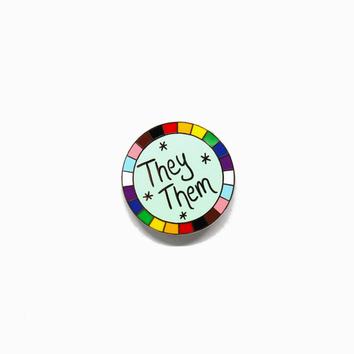 Them/Them Pronoun Pin