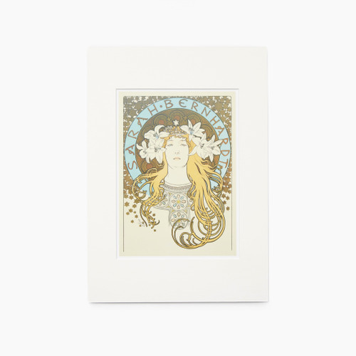 Mucha Sarah Bernhardt: La Plume mounted print