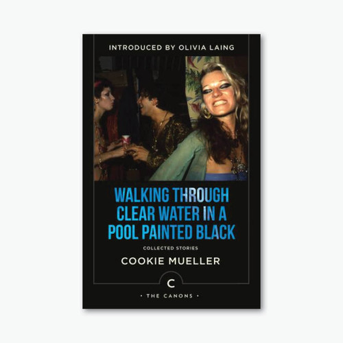 Walking Through Clear Water in a Pool Painted Black