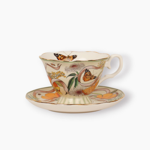 Golden Hour Tea Cup and Saucer
