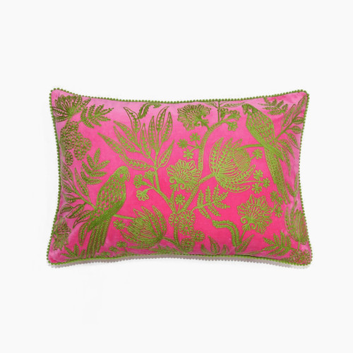Ruby Star Jungle Bird Cushion