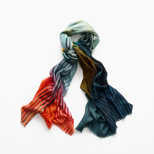 Accordion Wool Scarf