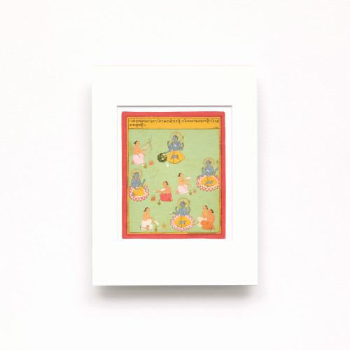 The Worship of Vishnu A5 Mounted Print