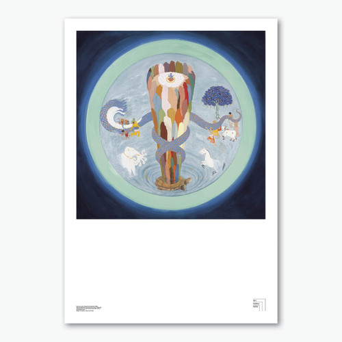 Samudra Manthana, Churning of the Ocean of Milk Poster Print