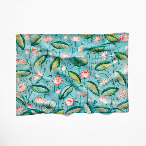 Lotus Ponds of the Yamuna Tea Towel