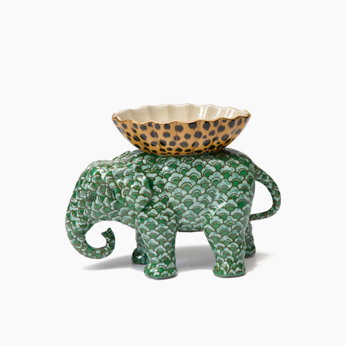 Museo Elefante Parrakeet Ornament