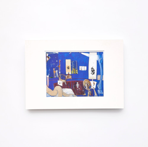Brett Whiteley Self-Portrait in the Studio Mounted Print