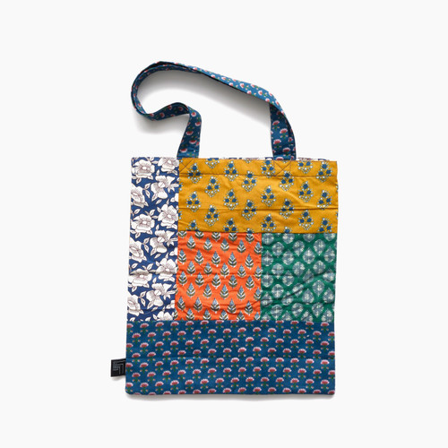 Avatar Blue Orange Patchwork Tote Bag