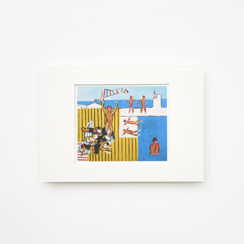 Sidney Nolan Bathers A3 Mounted Print