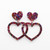 Haus of Dizzy Jasmine Large Barbie Heart Earrings