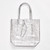 Maison Fanli Metallic Silver Leather Tote Bag