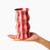 Palma Red Pink Stripe Vase