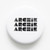Archie Archie Archie 1976 White & Black badge