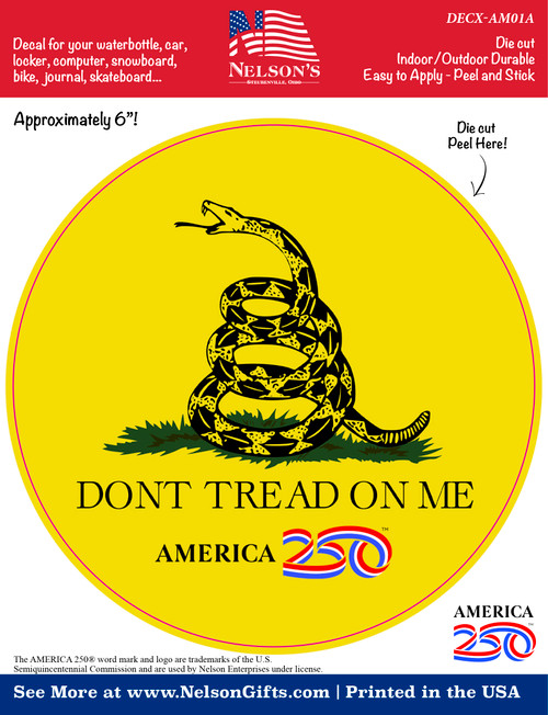 "Don't Tread on Me" Decal