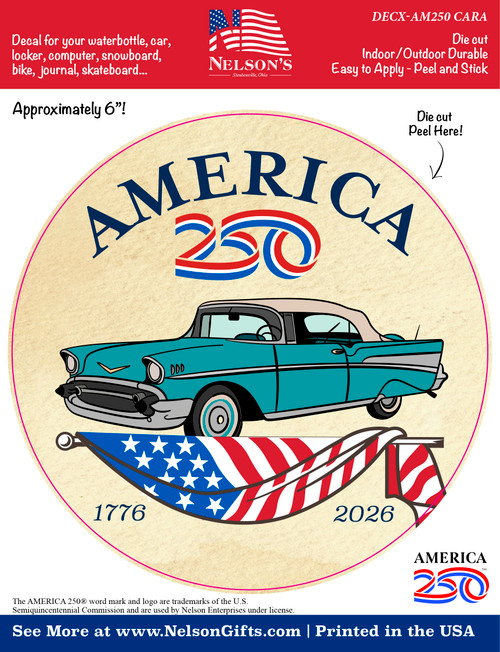 America 250 Car Decal
