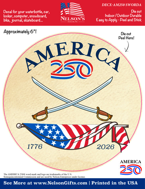 America 250 Swords Decal