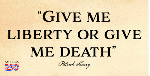 Patrick Henry Quote “Give me liberty, or give me death” Bumper Sticker