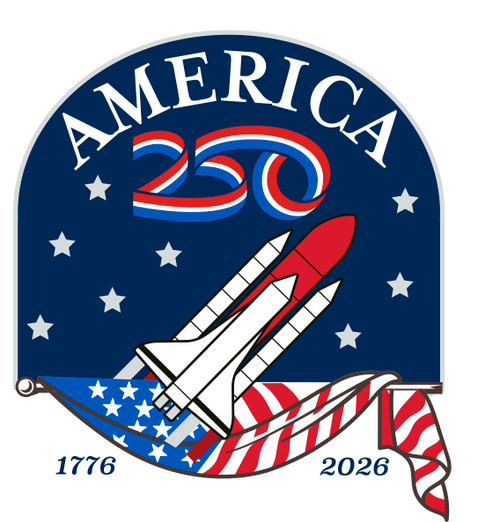 America250™ Rocket Bumper Sticker