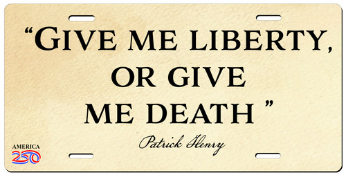 "Give Me Liberty" License Plate