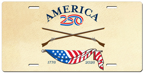America 250 Rifles License Plate 1