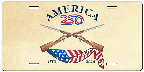 America 250 Rifles License Plate 2