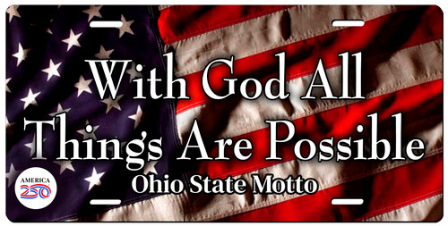 "All Things are Possible" License Plate