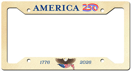 America 250 License Plate Frame