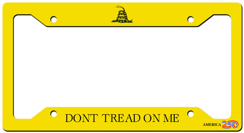 "Don't Tread on Me" License Plate Frame