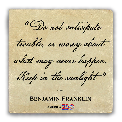 "Do Not Anticipate" Tumbled Stone Coaster